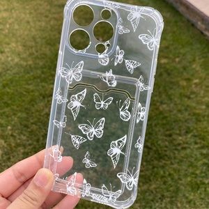 Butterfly printed iPhone 14 pro Max phone case